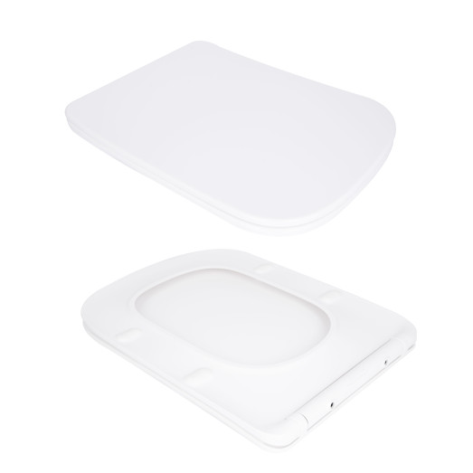 Унитаз напольный Qtap Tern Ultra Quiet безободковый с сиденьем Soft-Close White (QT17226003AW)