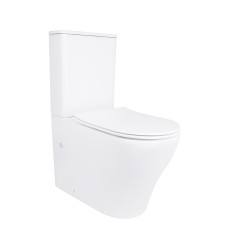 Унитаз напольный Qtap Virgo Ultra Quiet безободковый с сиденьем Soft-close white (QT18226092AW)