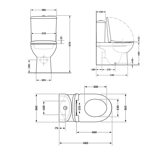 Унитаз напольный Qtap Virgo Ultra Quiet безободковый с сиденьем Soft-close white (QT18226092AW)