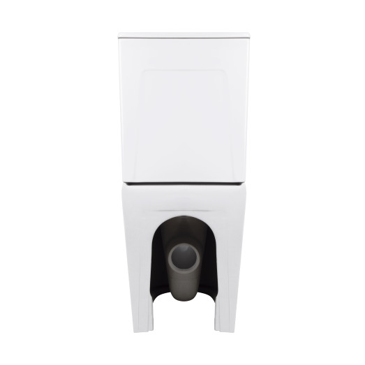 Унитаз напольный Qtap Virgo Ultra Quiet безободковый с сиденьем Soft-close white (QT18226092AW)