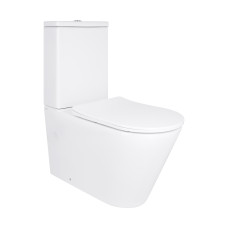 Унитаз напольный Qtap Vlasta Ultra Quiet безободковый с сиденьем Soft-close white (QT28228300W)