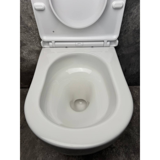Унитаз подвесной эргономичный Koer TT-0101-T3 система смыва TORNADO 3.0 (KR5615)