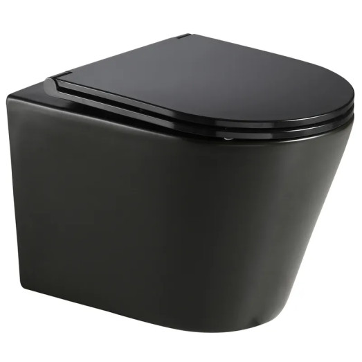 Унитаз подвесной Mixxus Premium BEVEL-0301-T3 BLACK 515х355х365mm (MP6595)