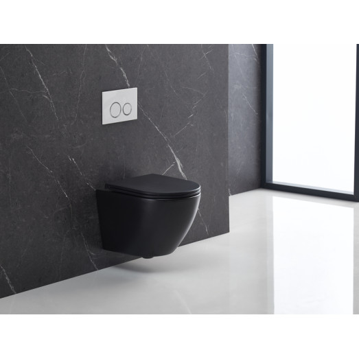 Унитаз подвесной Mixxus Premium ELLIPSE-0303-T3 BLACK 520х365х360mm (MP6591)