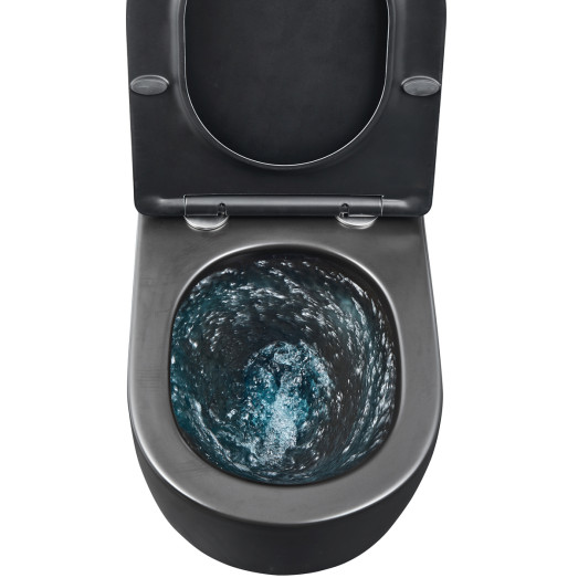 Унитаз подвесной Mixxus Premium ELLIPSE-0303-T3 BLACK 520х365х360mm (MP6591)