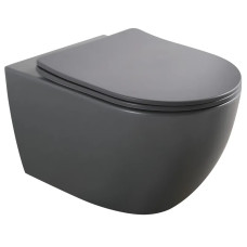 Унитаз подвесной Mixxus Premium ELLIPSE-0309-T1 GRAY 530x360x350mm (MP6655)