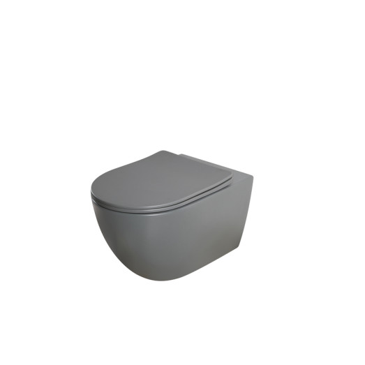 Унитаз подвесной Mixxus Premium ELLIPSE-0309-T1 GRAY 530x360x350mm (MP6655)