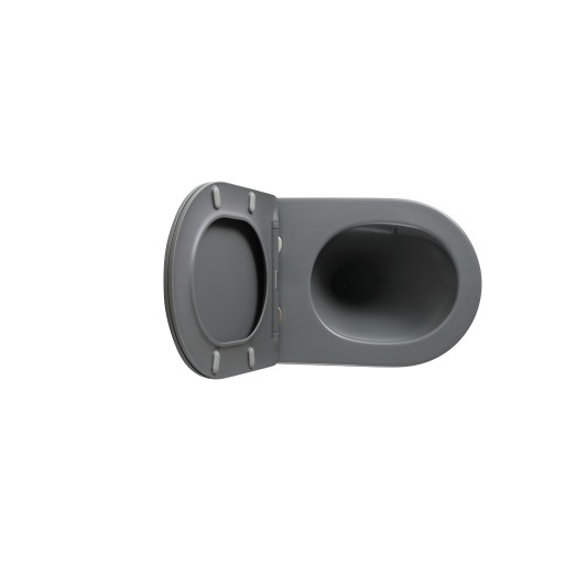 Унитаз подвесной Mixxus Premium ELLIPSE-0309-T1 GRAY 530x360x350mm (MP6655)