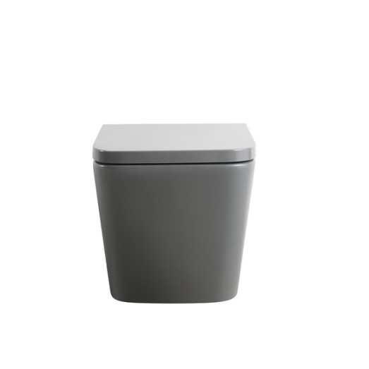 Унитаз подвесной Mixxus Premium QUADRO-0305-R GRAY 510x350x345mm система смыва RIMLESS (MP6656)