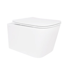 Унитаз подвесной Qtap Crow безободковый с сиденьем Soft-close (QT05335172W)