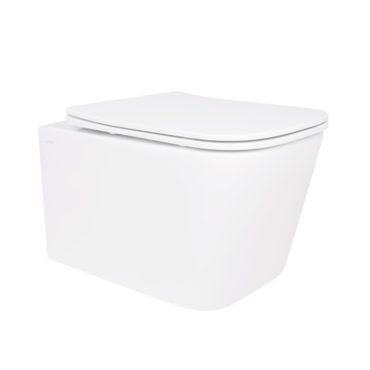 Унитаз подвесной Qtap Crow безободковый с сиденьем Soft-close (QT05335172W)