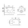 Унитаз подвесной Qtap Gemini безободковый с сиденьем Soft-close (QT2533076EUQW)
