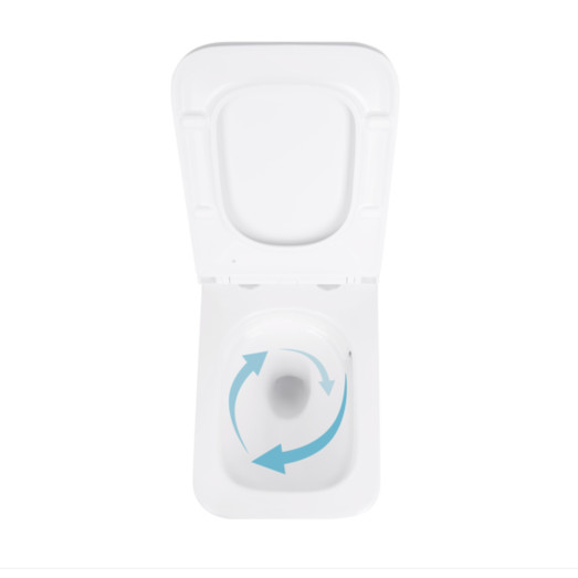 Унитаз подвесной Qtap Gemini безободковый с сиденьем Soft-close (QT2533076EUQW)