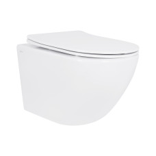 Унитаз подвесной Qtap Jay безободковый с сиденьем Soft-close (QT07335175W)