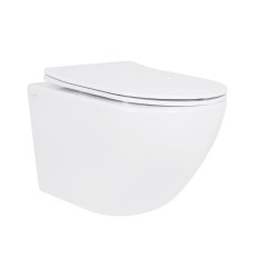 Унитаз подвесной Qtap Jay безободковый с сиденьем Soft-close (QT07335175W)