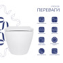 Унитаз подвесной Qtap Jay безободковый с сиденьем Soft-close (QT07335175W)