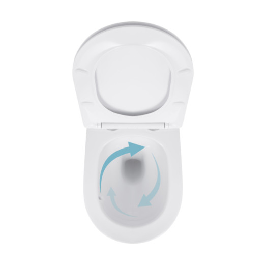 Унитаз подвесной Qtap Jay безободковый с сиденьем Soft-close (QT07335175W)