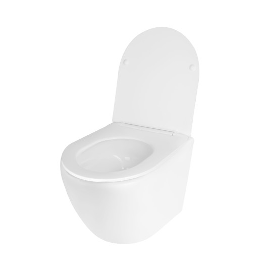 Унитаз подвесной Qtap Jay безободковый Ultra Quiet с сиденьем Soft-close (QT07335177W)