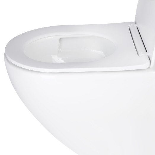 Унитаз подвесной Qtap Jay безободковый Ultra Quiet с сиденьем Soft-close (QT07335177W)