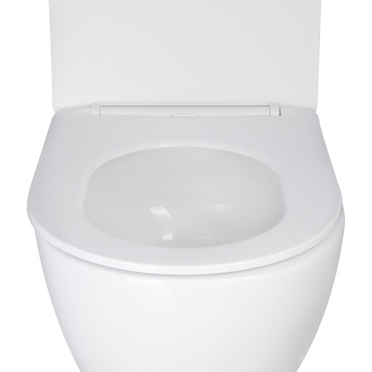 Унитаз подвесной Qtap Jay безободковый Ultra Quiet с сиденьем Soft-close (QT07335177W)