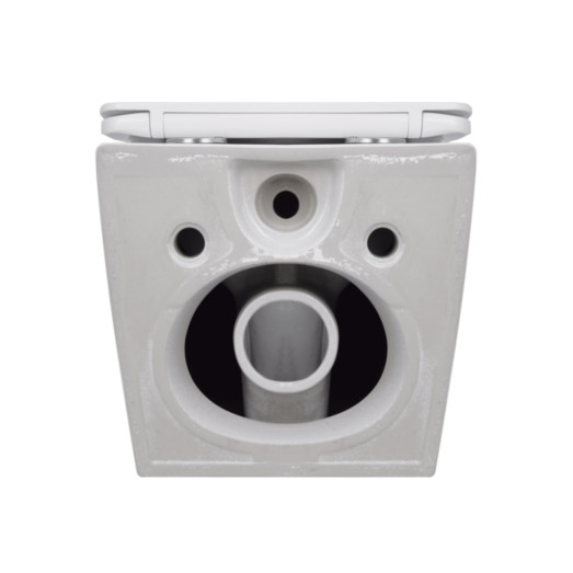 Унитаз подвесной Qtap Jay безободковый Ultra Quiet с сиденьем Soft-close (QT07335177W)