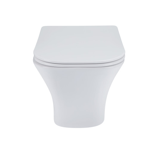 Унитаз подвесной Qtap Presto безободковый с сиденьем Soft-close QT24332615EW Унитаз подвесной Qtap Presto безободковый с сиденьем Soft-close QT24332615EW