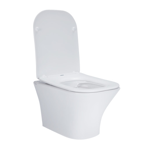 Унитаз подвесной Qtap Presto безободковый с сиденьем Soft-close QT24332615EW Унитаз подвесной Qtap Presto безободковый с сиденьем Soft-close QT24332615EW