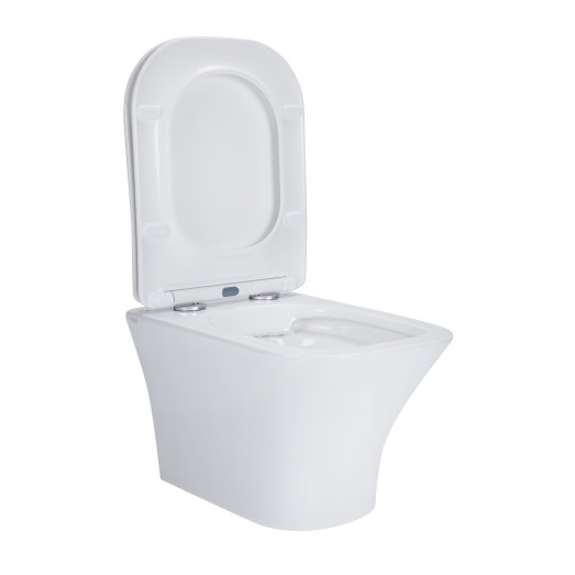 Унитаз подвесной Qtap Presto безободковый с сиденьем Soft-close QT24332615EW Унитаз подвесной Qtap Presto безободковый с сиденьем Soft-close QT24332615EW