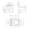 Унитаз подвесной Qtap Robin Mew безободковый с сиденьем Soft-close (QT13332381ASW)