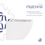 Унитаз подвесной Qtap Robin Mew безободковый с сиденьем Soft-close (QT13332381ASW)