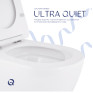 Унитаз подвесной Qtap Robin Mew безободковый с сиденьем Soft-close (QT13332381ASW)