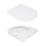 Унитаз подвесной Qtap Robin Mew безободковый с сиденьем Soft-close (QT13332381ASW)