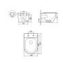 Унитаз подвесной Qtap Robin New Ultra Quiet безободковый с сиденьем Soft-close MATT BLACK (QT13332381ASMB)