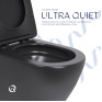 Унитаз подвесной Qtap Robin New Ultra Quiet безободковый с сиденьем Soft-close MATT BLACK (QT13332381ASMB)
