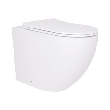 Унитаз подвесной Qtap Robin Ultra Quiet безободковый с сиденьем Soft-close WHITE (QT13332381AW)