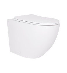 Унитаз подвесной Qtap Robin Ultra Quiet безободковый с сиденьем Soft-close WHITE (QT13332381AW)
