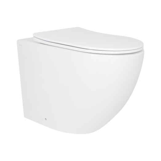 Унитаз подвесной Qtap Robin Ultra Quiet безободковый с сиденьем Soft-close WHITE (QT13332381AW)