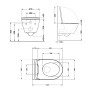 Унитаз подвесной Qtap Robin Ultra Quiet безободковый с сиденьем Soft-close WHITE (QT13332381AW)