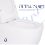 Унитаз подвесной Qtap Robin Ultra Quiet безободковый с сиденьем Soft-close WHITE (QT13332381AW)