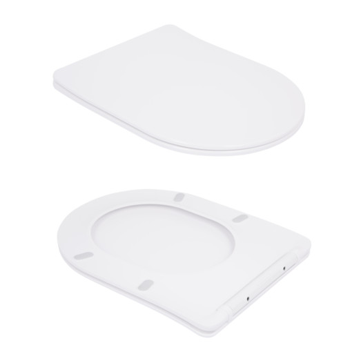 Унитаз подвесной Qtap Robin Ultra Quiet безободковый с сиденьем Soft-close WHITE (QT13332381AW)
