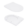 Унитаз подвесной Qtap Robin Ultra Quiet безободковый с сиденьем Soft-close WHITE (QT13332381AW)