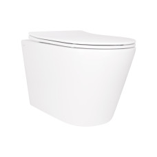 Унитаз подвесной Qtap Scorpio безободковый Ultra Quiet с сиденьем Soft-close (QT14332380ASW)