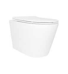 Унитаз подвесной Qtap Scorpio безободковый Ultra Quiet с сиденьем Soft-close (QT14332380ASW)