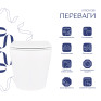 Унитаз подвесной Qtap Scorpio безободковый Ultra Quiet с сиденьем Soft-close (QT14332380AW)