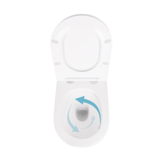 Унитаз подвесной Qtap Scorpio безободковый Ultra Quiet с сиденьем Soft-close (QT14332380AW)