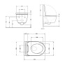 Унитаз подвесной Qtap Scorpio Ultra Quiet безободковый с сиденьем Soft-close MATT BLACK (QT14332380AMB)