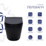 Унитаз подвесной Qtap Scorpio Ultra Quiet безободковый с сиденьем Soft-close MATT BLACK (QT14332380AMB)