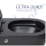 Унитаз подвесной Qtap Scorpio Ultra Quiet безободковый с сиденьем Soft-close MATT BLACK (QT14332380AMB)