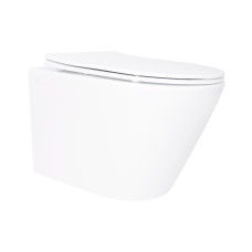 Унитаз подвесной Qtap Swan безободковый с сиденьем Soft-close (QT16335180W)