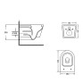 Унитаз подвесной Qtap Swan безободковый с сиденьем Soft-close (QT16335180W)